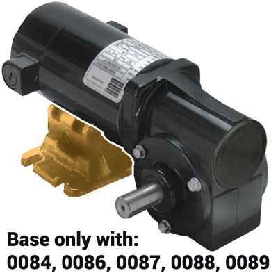 Bodine Electric, 4898, 63 Rpm, 19.0000 lb-in, 1/17 hp, 24 dc, 24A-3F Series DC Right Angle Gearmotor